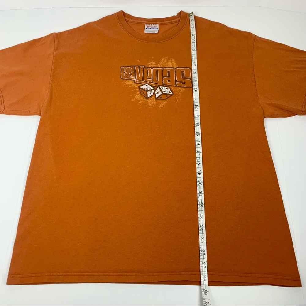 Vintage Circus Circus Las Vegas T-Shirt Casino Dice Orange Y2k Tee Size XL - Picture 4 of 8